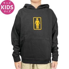 GIRL �K�[���X�P�[�g�{�[�h �L�b�Y �t�[�f�B OG YOUTH PULLOVER �v���I�[�o�[ �p�[�J�[ �X�E�F�b�g �u���b�N NO1