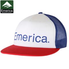 �G�����J EMERICA �X�P�{�[ �L���b�v TRUCK STOP-2 CAP �z���C�g x �u���[ x ���b�h NO25