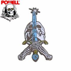 pEG POWELL XP{[ sob` SKULL & SWORD LAPEL PIN 3.8cm x 2.9cm NO5