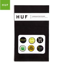 HUF �n�t �X�P�{�[ �A�C�e�� �X�e�b�J�[�Z�b�g Iphone Home Button Stickers 6���Z�b�g 1cm No03