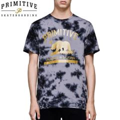 PRIMITIVE �v���~�e�B�u �X�P�{�[ T�V���c CULTIVATED WASHED TEE �u���b�N �^�C�_�C NO16