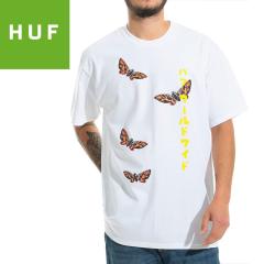 HUF �n�t �X�P�{�[ T�V���c ���� MOTHRA S/S TEE �z���C�g NO32