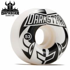 _[NX^[ DARKSTAR EB[ DIVIDE WHEELS WHITE/BLACK 99A 53mm NO55