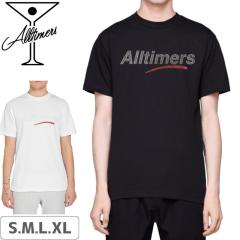 ALLTIMERS �I�[���^�C�}�[�Y �X�P�{�[ T�V���c ESTATE TEE GLITTER INK �z���C�g �u���b�N NO2