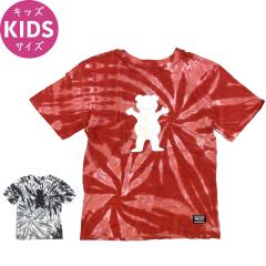 �O���Y���[ GRIZZLY �L�b�Y T�V���c HIGH WINDS TIE DYE TEE ���[�X �u���b�N ���b�h NO5