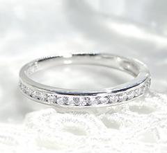 ダイヤモンド エタニティリング ピンキーリング 【0.2ct】 プラチナ900