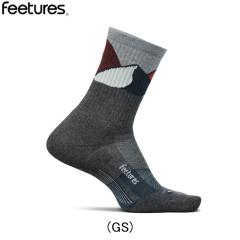 �t�B�[�`���[�Y FEETURES Trail Max Cushion Mini Crew Gray Summit �����j���O�A�N�Z�T�� �\�b�N�X �E�B�����Y ���f�B�[�X �����y440012