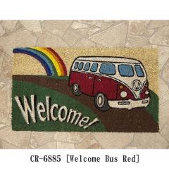 �h�A�}�b�g �R�C���[�}�b�g ���� �n���C�A�� �A�����J�� �}�b�g ���n ���}�b�g �R�C���[�}�b�g ���N�g Welcome Bus Red �o�X