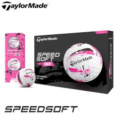 �e�[���[���C�h SPEEDSOFT INK �s���N �S���t�{�[�� 1�_�[�X�i12������j ���{���K�i TaylorMade �X�s�[�h�\�t�g �C���N
