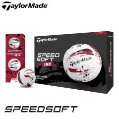 �e�[���[���C�h SPEEDSOFT INK ���b�h �S���t�{�[�� 1�_�[�X�i12������j ���{���K�i TaylorMade �X�s�[�h�\�t�g �C���N