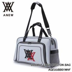 Aj[ AGEUUBB01WHF _uS {XgobO ANEW DOUBLE LOGO BOSTON BAG