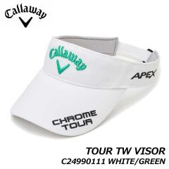 �y2024���f���z�L�����E�F�C C24990111 �c�A�[TW�o�C�U�[ �z���C�g/�O���[�� 1036(whgr) �z�������X�x�� CALLAWAY TOUR TW VISOR 24 JM (