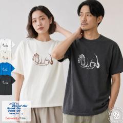 �y ���ʌ��菤�i �z����T�V���c GOOD ON �O�b�h�I�� �L�� �f�C���[�E�B�Y�L���b�g �V���[�g�X���[�uT�V���c Daily with Cat  �N���[�l�b