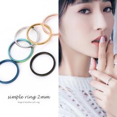 ���������T�[�W�J���X�e�����X�����O�@�w2mm�ɍ׎w�ցxsimple ring�@316L �X�e�����X�� �ؚ������O �~�f�B �X�L�j�[ �t���b�g�o���h����