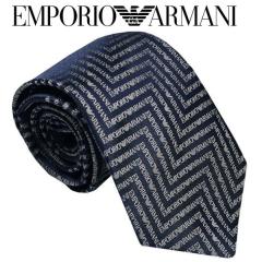 エンポリオアルマーニ ネクタイ ROYAL BLUE系 イタリー製 シルク100