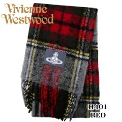 Vivienne Westwood ヴィヴィアン・ウエストウッド マフラー スカーフ アルパカ タータンチェック レッド イタリー製 2025AW 8013014F-W01BM H401 ギフト プレゼント クリスマス Vivienne Westwood ヴィヴィアン・ウエストウッド マフラー スカーフ
