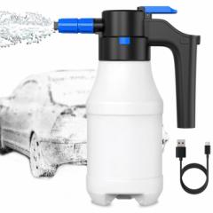 即納【送料無料】 電動 フォームガン 充電式 洗車 泡 スプレー 自動加圧 コンプレッサー コードレス 洗浄 カーシャンプー スノーフォーム