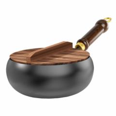 送料無料!中華鍋 手作り鉄鍋 焦げ付かない 軽量設計 高級鉄製フライパン 化学コーティングなし・鉄分補給 9.45インチ鉄製中華鍋 炒め鍋