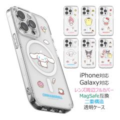 [�󒍐��Y] Sanrio Characters Attention Clear Lens Guard Magnetic �P�[�X MagSafe�݊� Galaxy S25 Ultra S24 FE S23