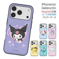[�󒍐��Y] ��������(���B���[����) Sanrio Characters Heart Pop Magnetic Card Door Bumper �P�[�X MagSafe�݊� Galaxy S25 Ultra S24