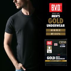 B.V.D.GOLD ubN ێ񔼑Vc TOUGH NECK 100 iM/L/LLj GF023