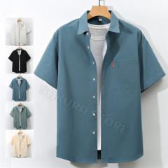 【1358円OFFクーポン利用可】シャツ メンズ カジュアルシャツ ゆったりシャツ ビジネス 半袖シャツ おしゃれ 白シャツ 夏