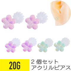 2�Z�b�g �A�N���� �p�X�e���J���[ �t�����[ �s�A�X 20G �X�^�b�h�s�A�X �w���b�N�X ��s�A�X �{�f�B�s�A�X �� �A�� �t�@���V�[