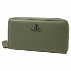 BBA EGXgEbh z Eht@Xi[ Vivienne Westwood RE-VEGAN GRAIN NEW ZIP ROUND WALLET PALE GREEN 53020079 