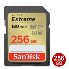�T���f�B�X�N SDXC�J�[�h 256GB EXTREME Class10 UHS-1 U3 V30 180MB/s SDSDXVV-256G-GNCIN SanDisk SD�J�[�h �C�O���e�[�� ���[���֑���