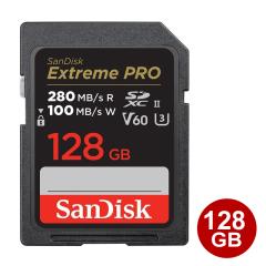 �T���f�B�X�N SDXC�J�[�h 128GB EXTREME PRO U3 V60 UHS-II 280MB/s SD�J�[�h �C�O���e�[�� SanDisk SDSDXEP-128G-GN4IN �y���������z �y