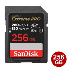 �T���f�B�X�N SDXC�J�[�h 256GB EXTREME PRO U3 V60 UHS-II 280MB/s SD�J�[�h �C�O���e�[�� SanDisk SDSDXEP-256G-GN4IN �y���������z �y
