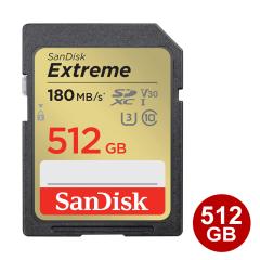 �T���f�B�X�N SDXC�J�[�h 512GB EXTREME Class10 UHS-1 U3 V30 180MB/s SD�J�[�h �C�O���e�[�� SanDisk SDSDXVV-512G-GNCIN �y���������z