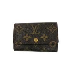 LOUIS VUITTON ���C���B�g�� �L�[�P�[�X ���m�o���N �~�����e�B�N��6 M62630 �u���E���n PVC ���U�[ ���j�Z�b�N�X 6�A �S�[���h���� ���i