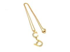 Christian Dior �f�B�I�[�� �l�b�N���X CD���S �X�C���O �S�[���h�n ���^�� ���C���X�g�[�� ���f�B�[�X �����i�y�{���ۏ؁z