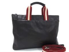 BALLY �o���[ �r�W�l�X�o�b�O �g���C���X�|�b�e�B���O �u���[�t�P�[�X �u���E���n ���U�[ �����Y 2WAY �V�����_�[�o�b�O ���i�y�{���ۏ�