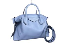 GIVENCHY �W�o���V�B �n���h�o�b�O �A���e�B�S�i �\�t�g �X���[�� ���C�g�u���[ ���U�[ ���f�B�[�X 2WAY �V���o�[���� ���i�y�{���ۏ؁z