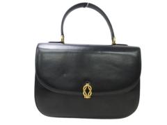 GUCCI �O�b�` �n���h�o�b�O �I�[���h�O�b�` �g�b�v�n���h�� 000 109 0168 �u���b�N �J�[�t���U�[ ���f�B�[�X ���B���e�[�W �S�[���h����