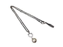 Salvatore Ferragamo �t�F���K�� �l�b�N���X �K���`�[�j �V���o�[�n ���^�� �t�F�C�N�p�[�� ���C���X�g�[�� ���f�B�[�X �����i�y�{���ۏ�