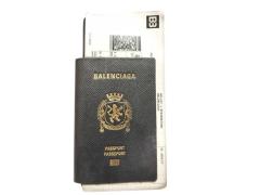 BALENCIAGA �o�����V�A�K �����z �p�X�|�[�g �����O�E�H���b�g 1TICKET 787774 �u���b�N�n ���U�[ �����Y�y�{���ۏ؁z