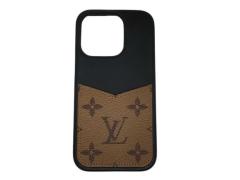 LOUIS VUITTON ���C���B�g�� �X�}�[�g�t�H���P�[�X �o���p�[ iPhone15Pro M82889 �u���E�� �u���b�N�n ���m�O�������o�[�X ���j�Z�b�N�X 