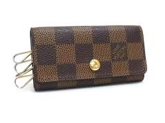 LOUIS VUITTON ���C���B�g�� �L�[�P�[�X �~�����e�B�N�� 4 N62631 �G�x�k�i�u���E���j�n �_�~�G ���j�Z�b�N�X 4�A �S�[���h���� ���i�y�{