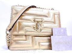JIMMY CHOO �W�~�[�`���E �V�����_�[�o�b�O ���@�����k �A�׃j���[�R���N�V���� �S�[���h�n ���U�[ ���f�B�[�X 22AW �`�F�[�� �S�[���h��