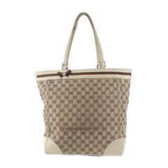 GUCCI �O�b�` �V�F���[���C�� 257062 �g�[�g�o�b�O GG�L�����o�X �x�[�W���n �n���h�o�b�O �y�{���ۏ؁z