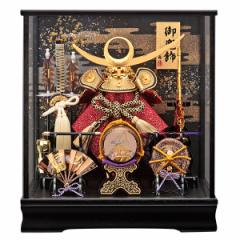 五月人形 兜飾り コンパクト 上杉謙信 ケース飾り かぶと 兜 135-728 kabuto-49 5月人形