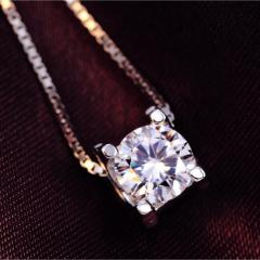 �l�b�N���X ���f�B�[�X �ꗱ CZ�_�C�� �V���v�� �嗱 ���� �v���`�i�d�グ/�V���o�[925 cz �l�C �a�����v���[���g �N���X�}�X�v���[���g 