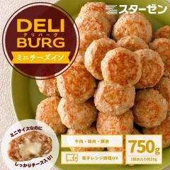 ハンバーグ ミニ チーズインハンバーグ ひとくち ミニハンバーグ コロコロ 750g 約30個入 送料無料 業務用 冷凍 冷凍食品 レンジ お弁当