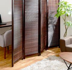 衝立 2連 ラタン パーテーション 籐家具 高さ140cm （ 衝立 間仕切り