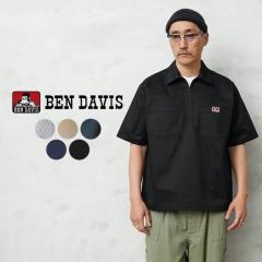 BEN DAVIS �x���f�C�r�X ND-26580025 1/2 ZIP S/S SHIRT �n�[�t�W�b�v �V���c�yCx�z�yT�z