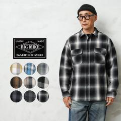 BIG MIKE �r�b�O�}�C�N Heavy Flannel Shirts �w�r�[ �t�����l�� L/S �V���c�yCx�z�yT�z