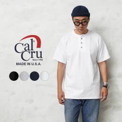 Cal Cru �J���N���[ CLCR002 3 BUTTON �w�����[�l�b�N T�V���c MADE IN USA�yT�z�ySx�z�b�����Y�t�@�b�V���� �A���J�W �w�����[�l�b�NT�V